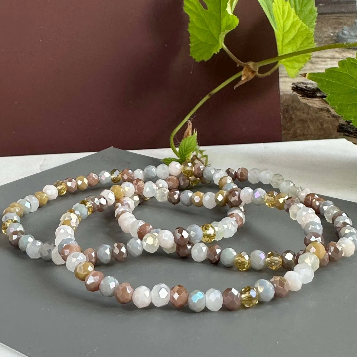 VIAMAJA Armbånd ANNA Nature - Sæt med 3 stk New
