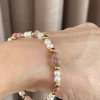 VIAMAJA Armbånd Asta - Natursten guldbelagt Outlet