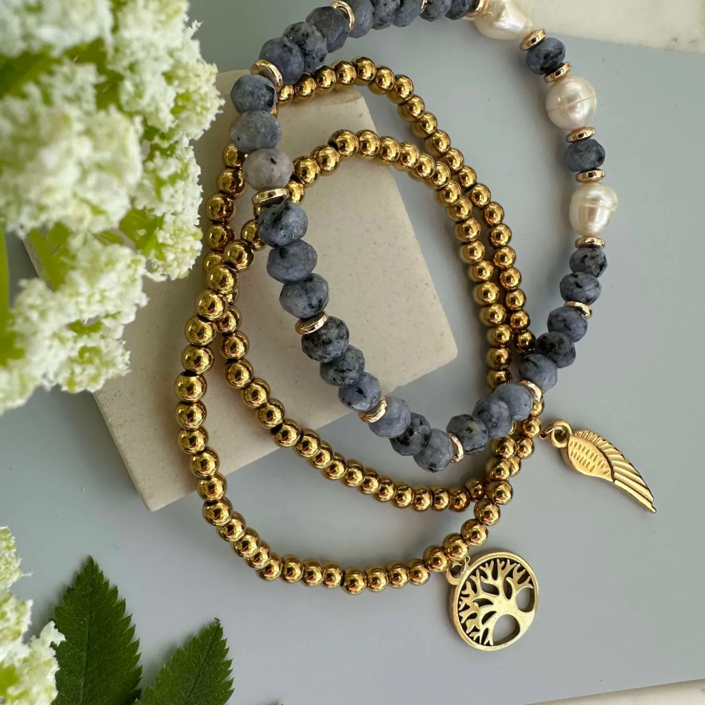 VIAMAJA Armbånd Juliane - Blue mix New