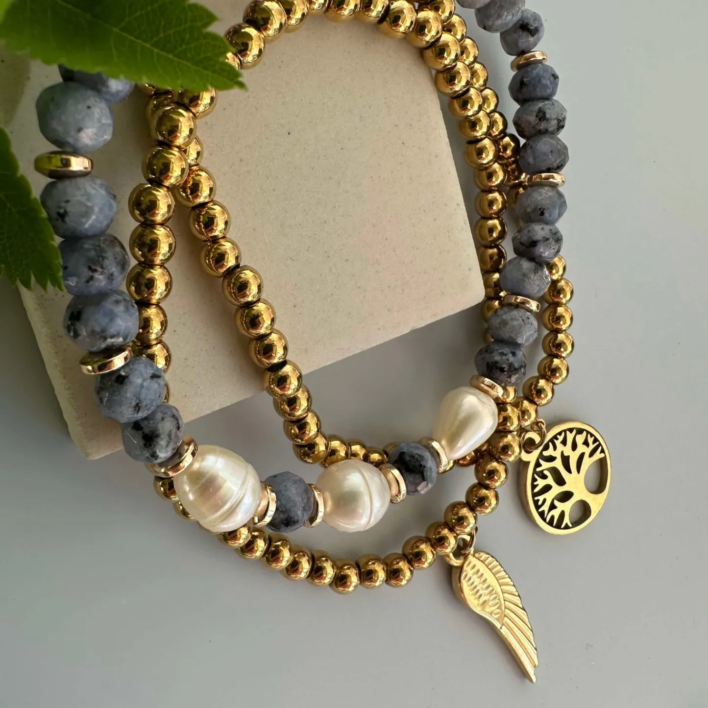 VIAMAJA Armbånd Juliane - Blue mix New