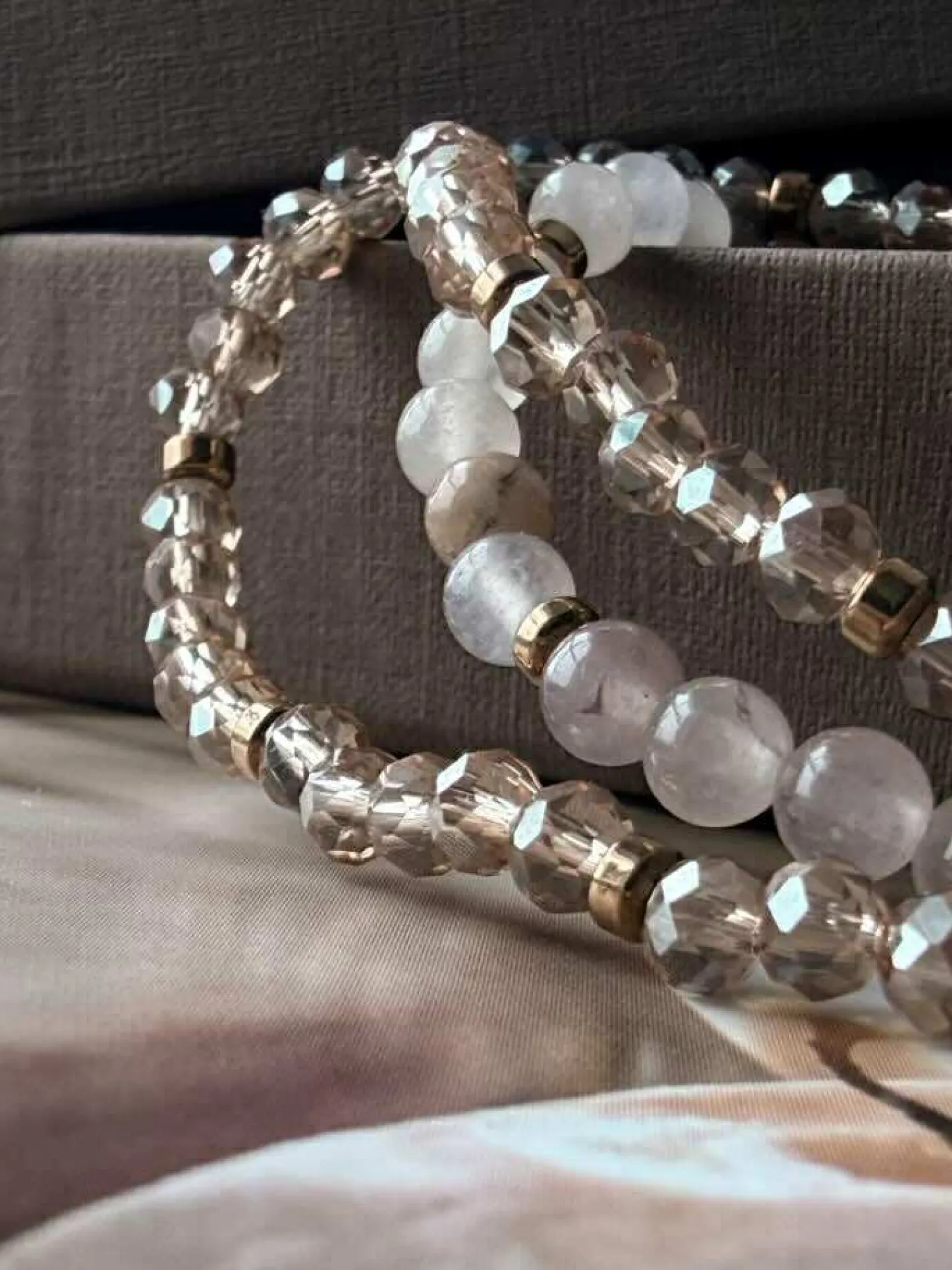 VIAMAJA Armbånd Leah Blush/Natur – Sæt med 3 stk Outlet
