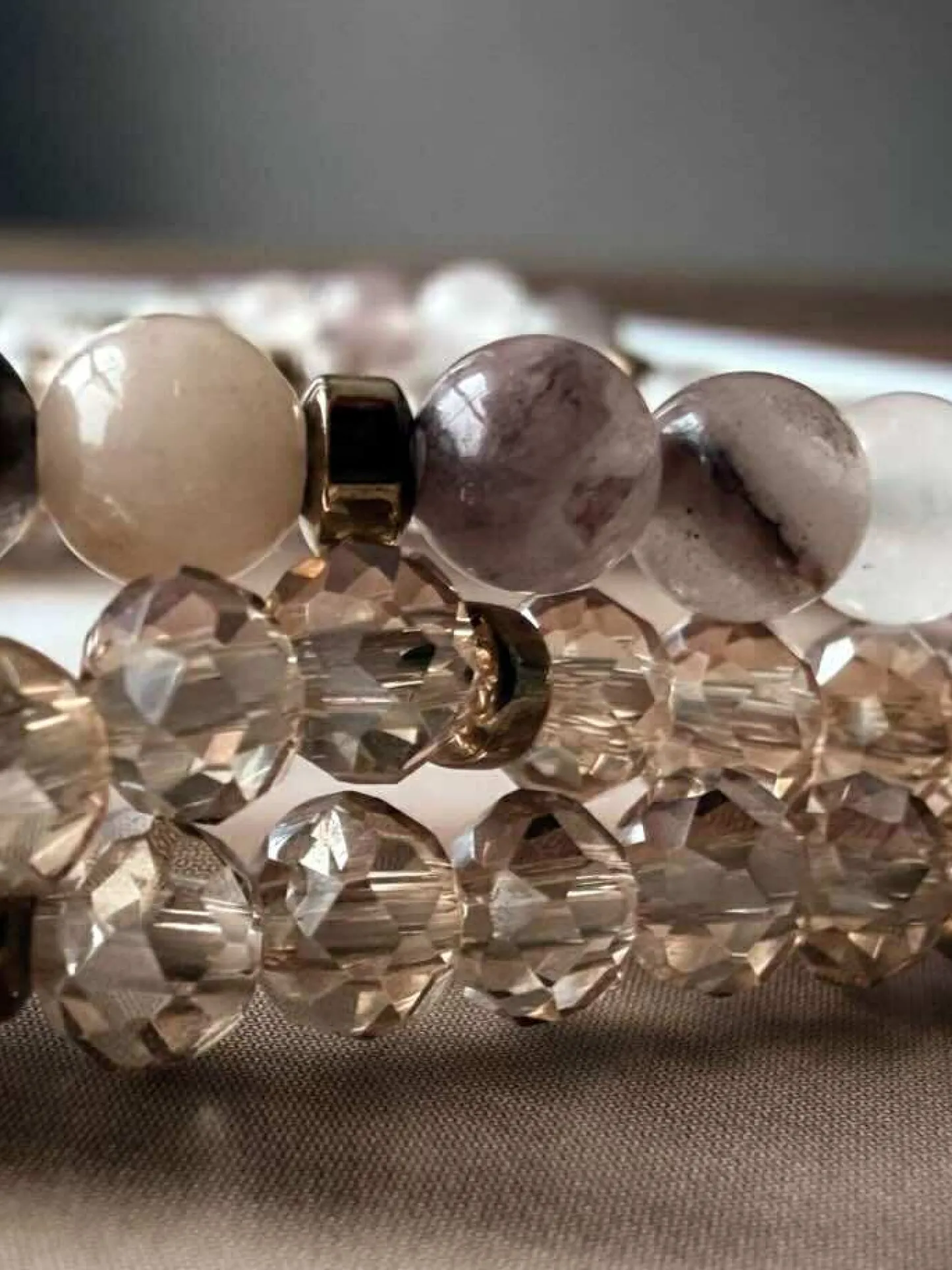 VIAMAJA Armbånd Leah Blush/Natur – Sæt med 3 stk Outlet