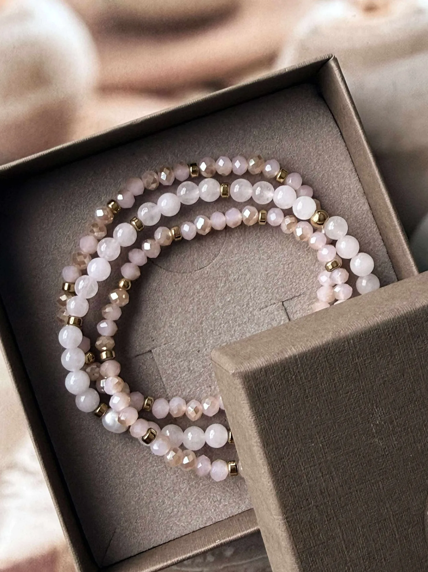 VIAMAJA Armbånd Leah Soft Rose – Sæt med 3 stk Best