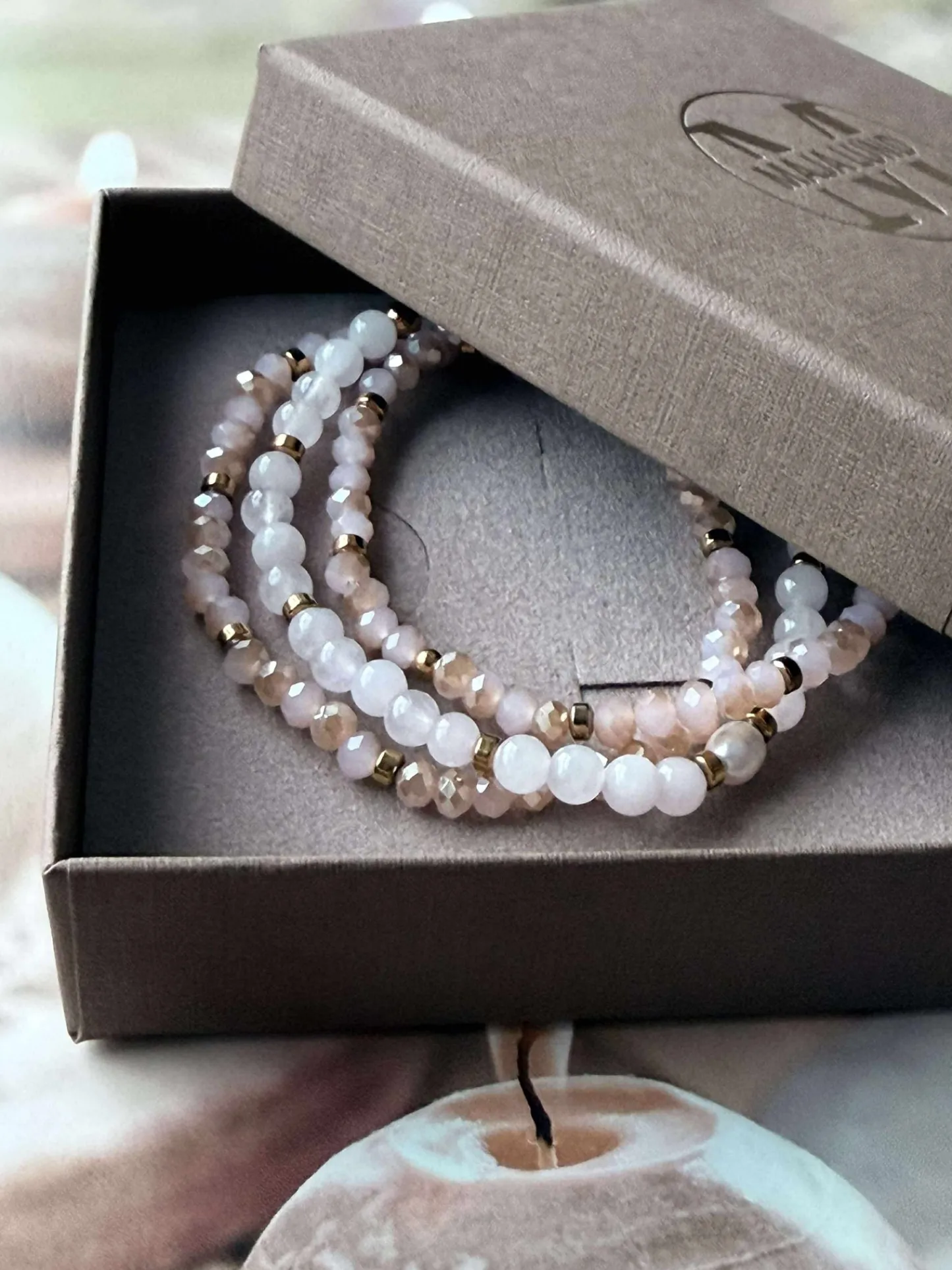 VIAMAJA Armbånd Leah Soft Rose – Sæt med 3 stk Best
