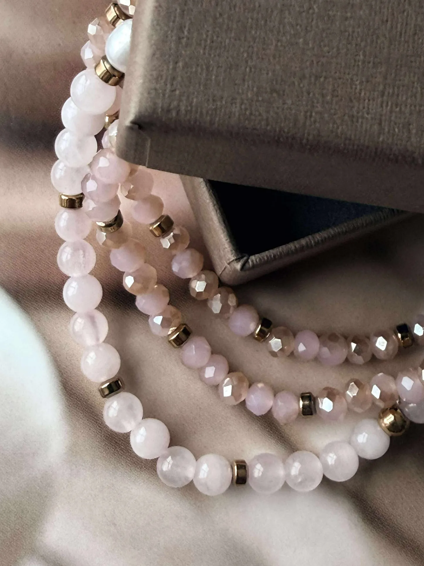 VIAMAJA Armbånd Leah Soft Rose – Sæt med 3 stk Best