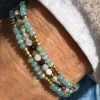 VIAMAJA Armbånd Marika Aqua- Sæt med 3 stk Outlet