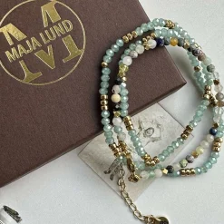 VIAMAJA Armbånd Marika Aqua- Sæt med 3 stk Outlet