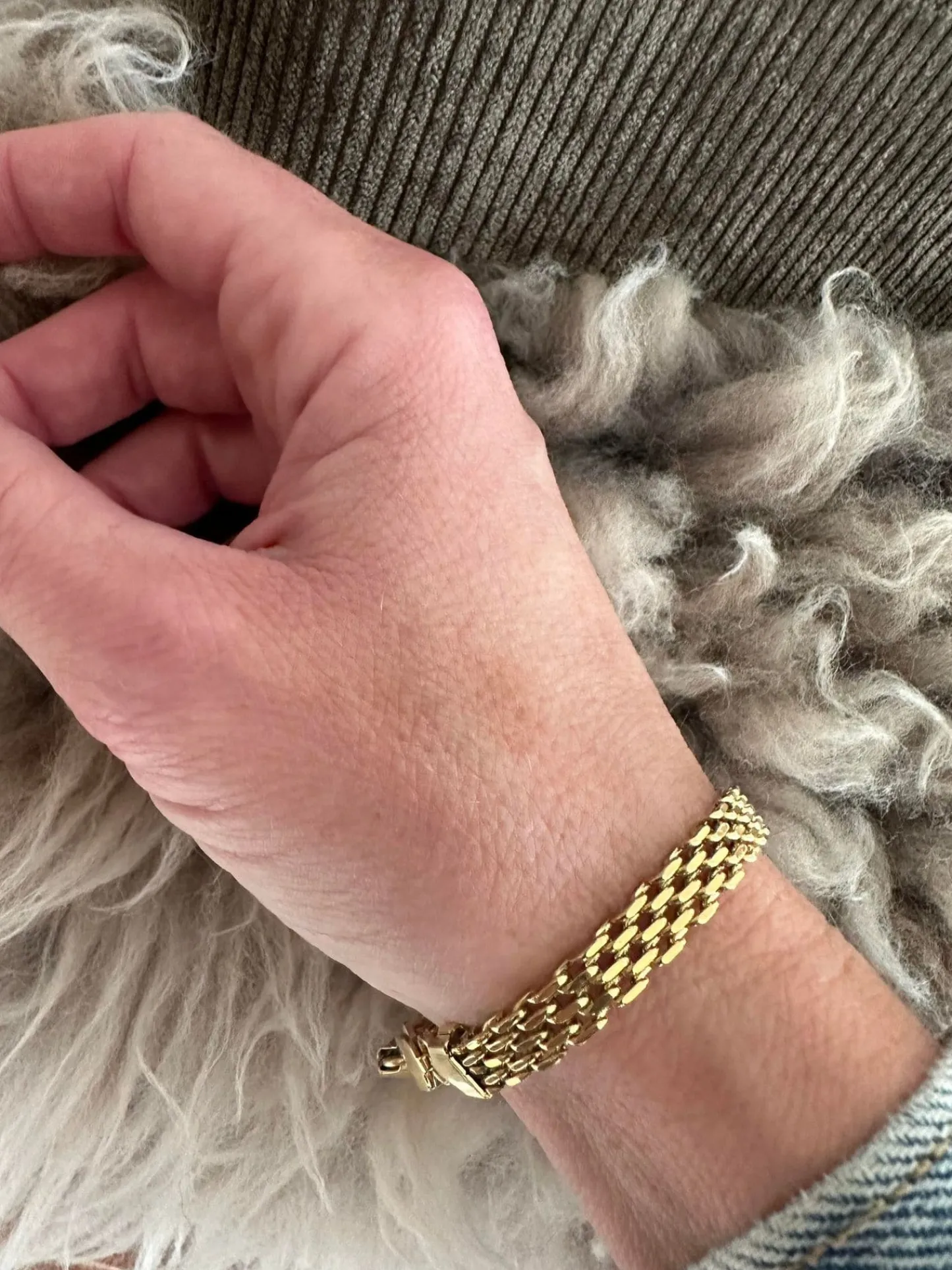 VIAMAJA Armbånd Nelly forgyldt 17cm - Vandfast New
