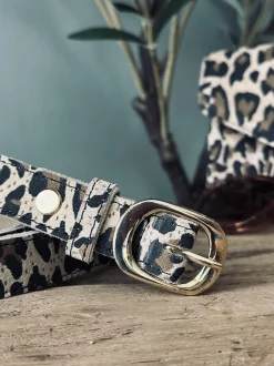 VIAMAJA Bælte Aura leopard – 95 cm Sale