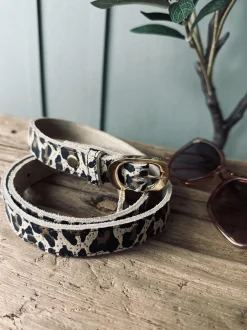 VIAMAJA Bælte Aura leopard – 95 cm Sale