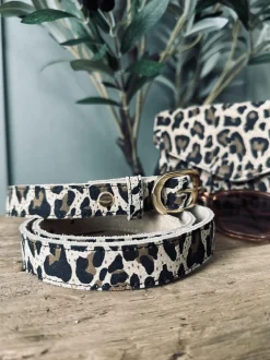 VIAMAJA Bælte Aura Leopard – 85 cm