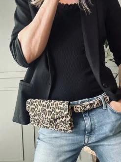 VIAMAJA Bælte Aura Leopard – 85 cm