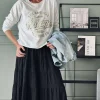 VIAMAJA Bluse Vintage - White