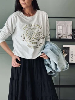 VIAMAJA Bluse Vintage - White
