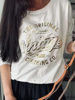 VIAMAJA Bluse Vintage - White