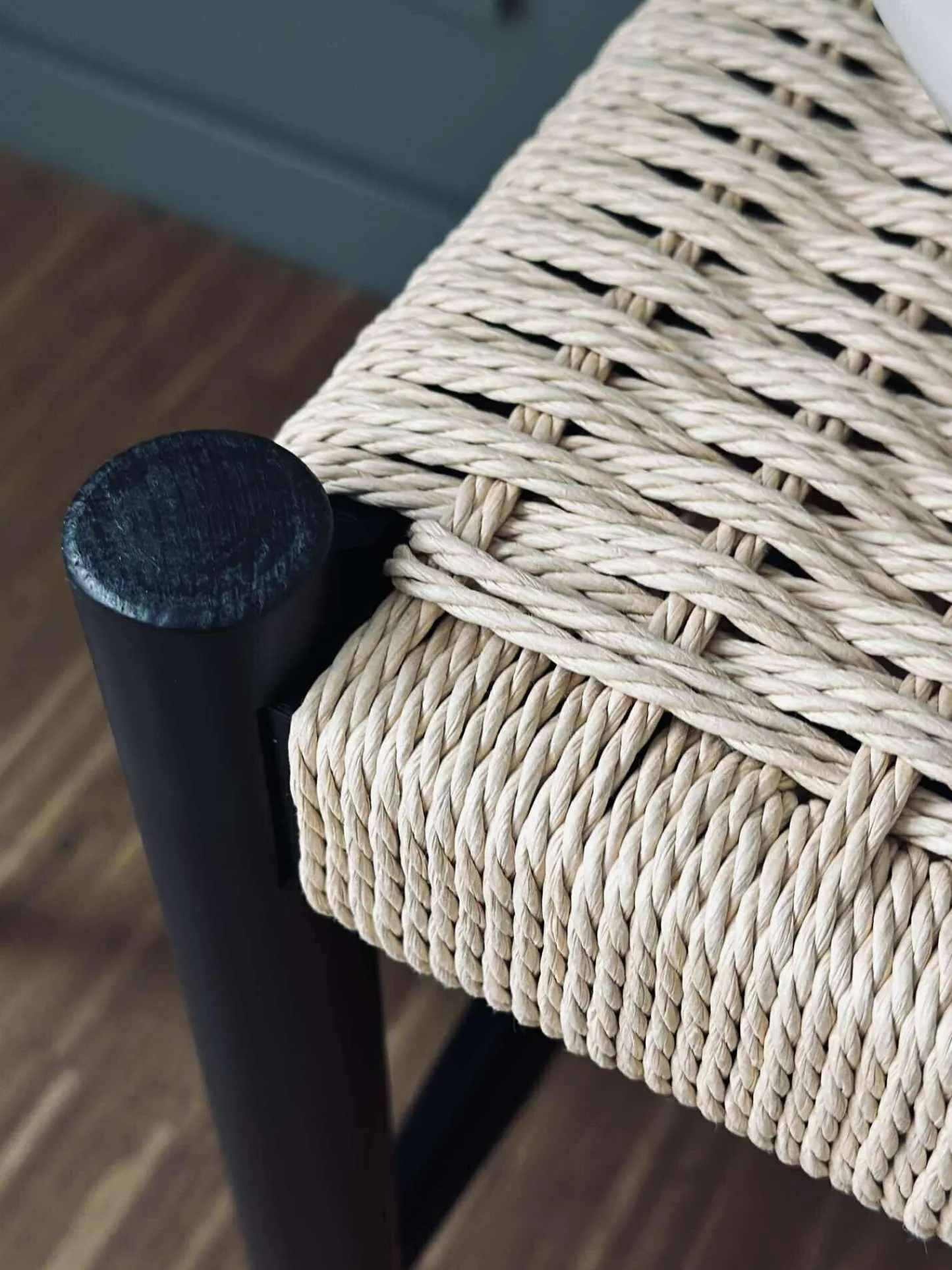 VIAMAJA Bænk bøg Sort / natur - 120 cm Outlet