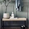 VIAMAJA Bænk bøg Sort / natur - 90 cm Best