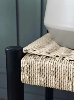 VIAMAJA Bænk bøg Sort / natur - 90 cm Best