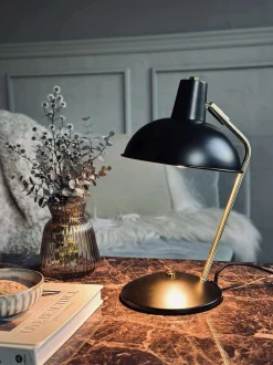 VIAMAJA Bordlampe Retro - Sort / guld Outlet