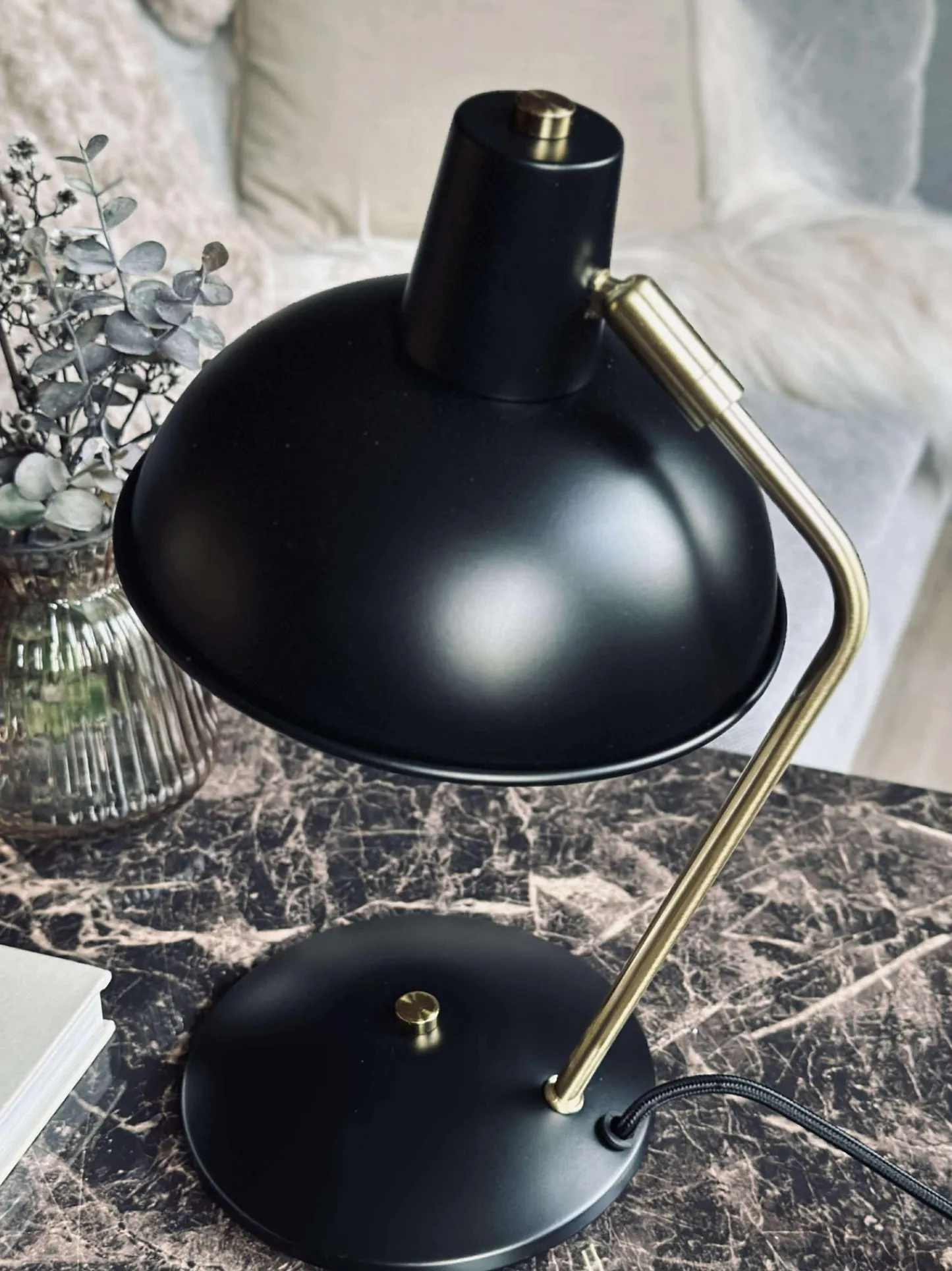 VIAMAJA Bordlampe Retro - Sort / guld Outlet