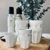 VIAMAJA Café krus 330 ml - Hvid porcelæn 4 stk Hot