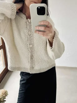 VIAMAJA Cardigan Nola - White Hot