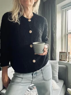 VIAMAJA Cardigan Rosalie Black Discount