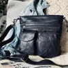 VIAMAJA Crossbody NAVY - Ultra blød
