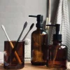VIAMAJA Dispenser med pumpe - Brun glas Online