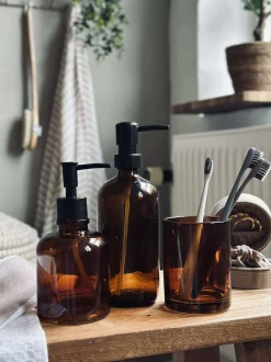 VIAMAJA Dispenser med pumpe - Brun glas Online