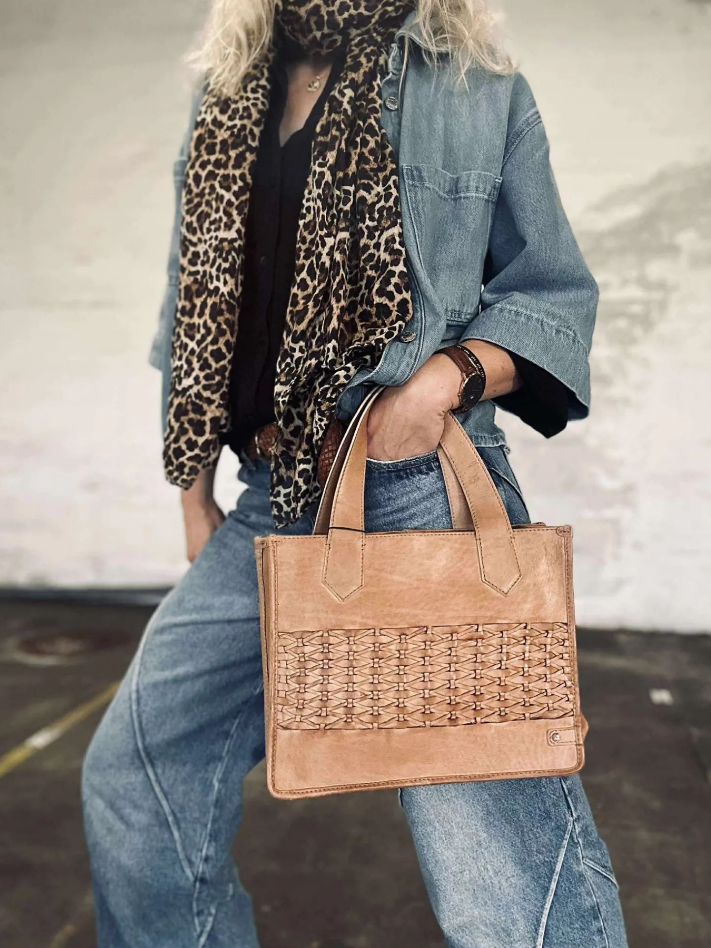 VIAMAJA Elegant håndtaske - Camel Clearance