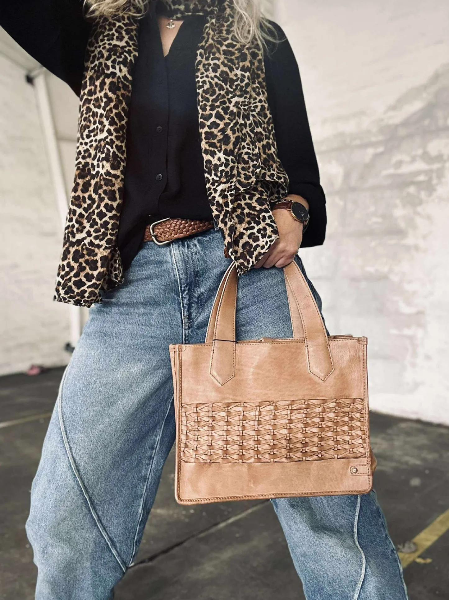 VIAMAJA Elegant håndtaske - Camel Clearance