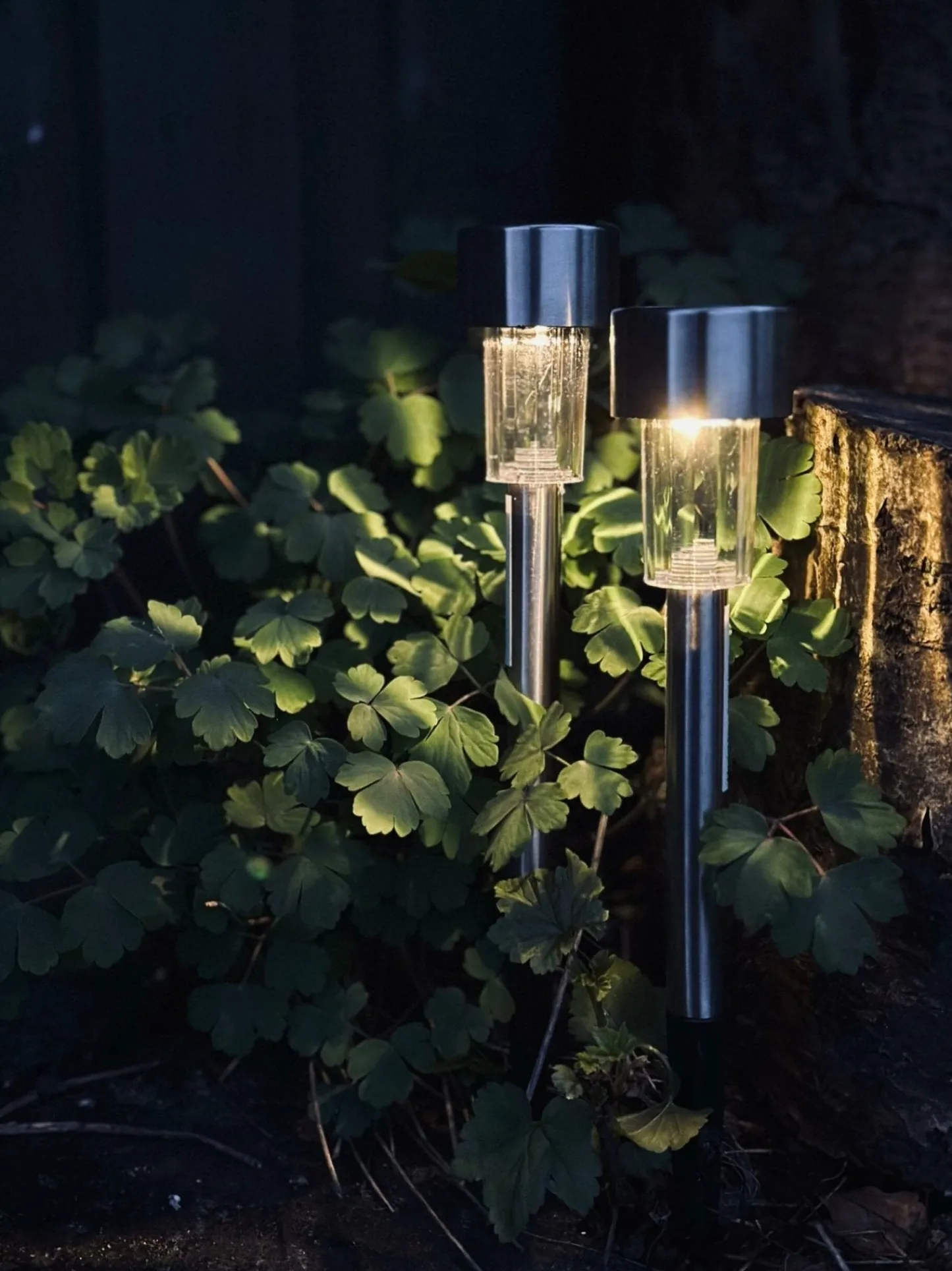 VIAMAJA Fakkel med solceller – Mini steel Sale