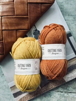 VIAMAJA Garn Polyester 50 gram - Gul Best