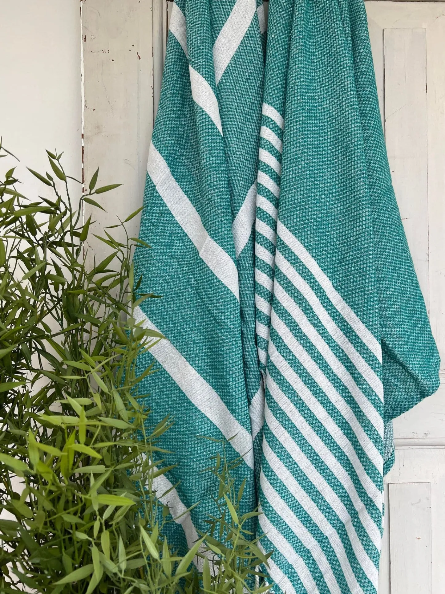 VIAMAJA Hammam håndklæde - TURKIS MIX Økotex Sale