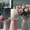 VIAMAJA Hyacintvase m. Blomsterkant - Rosa Outlet