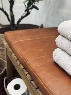 VIAMAJA Hynde i læder Tokyo - 88cm Cognac Clearance