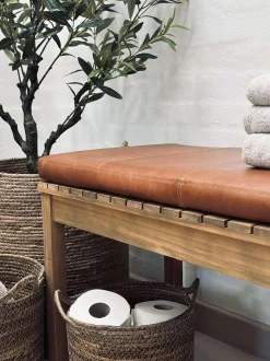 VIAMAJA Hynde i læder Tokyo - 88cm Cognac Clearance
