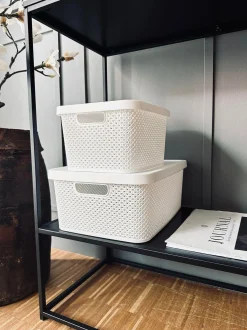 VIAMAJA Kasse med låg - Medium VILA WHITE Clearance