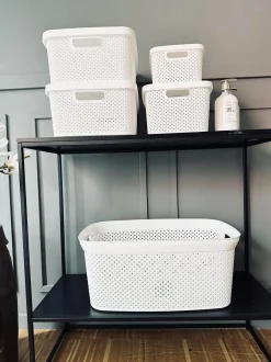 VIAMAJA Kasse med låg - Medium VILA WHITE Clearance
