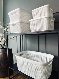 VIAMAJA Kasse med låg - Small VILA WHITE Clearance