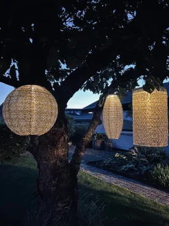 VIAMAJA Lampe cylinder med solceller - SUMMER GOLD Discount