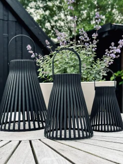 VIAMAJA Lanterne med solceller - GARDEN BLACK 24cm Sale