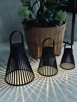 VIAMAJA Lanterne med solceller - GARDEN BLACK 14cm New