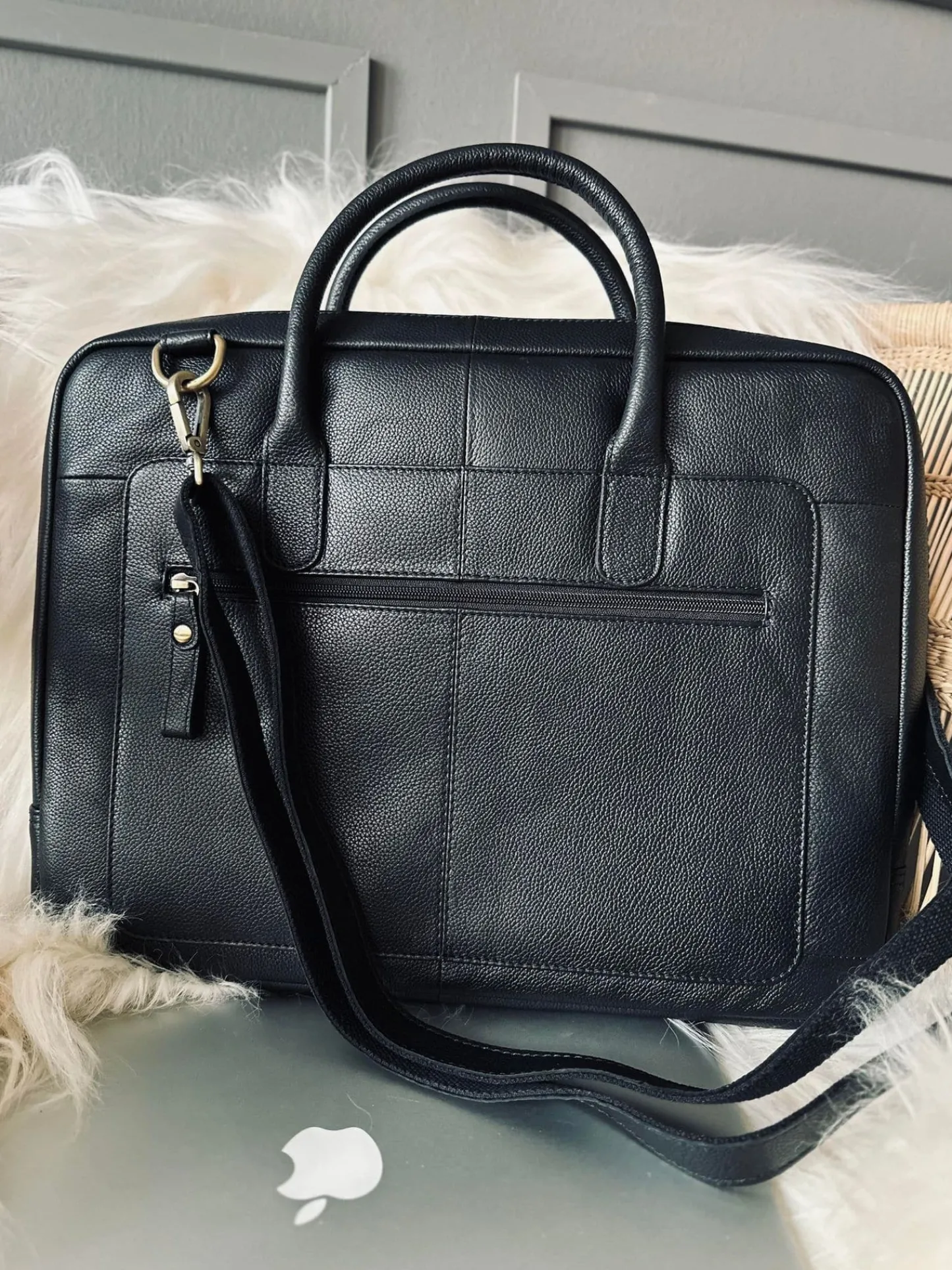 VIAMAJA Laptop / arbejdstaske VINTAGE Black