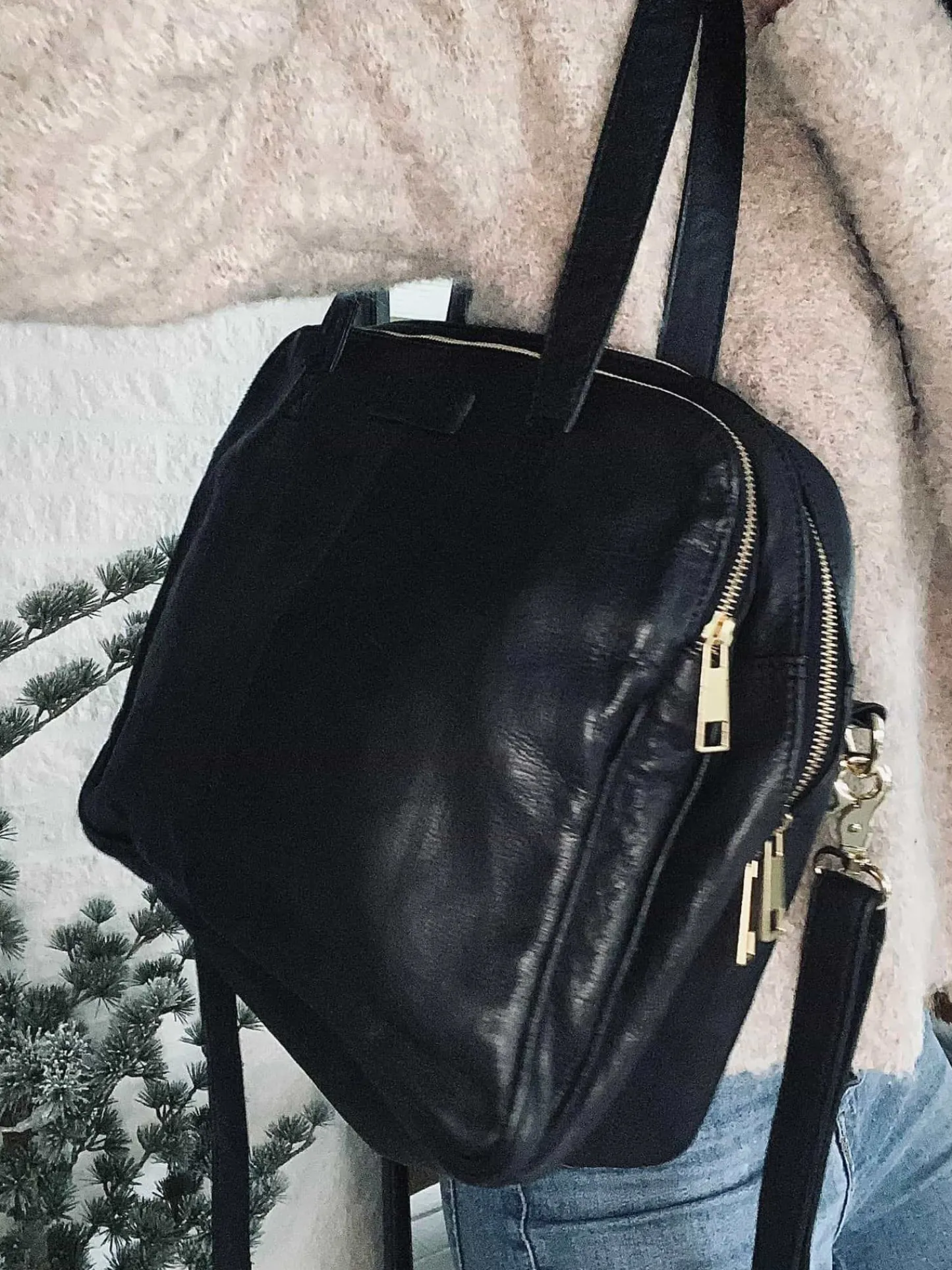 VIAMAJA Laptop taske i blødt skind // Sort Deluxe Online