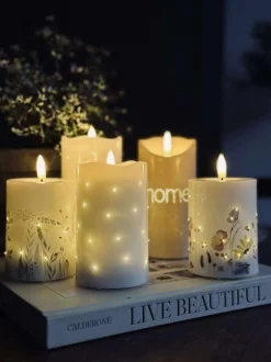 VIAMAJA LED Bloklys Twinkle flora Outlet
