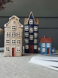 VIAMAJA Lyshus Keramik - Blå Sale