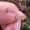 VIAMAJA Mix box GIA violet, pink, clear 18K forgyldt New