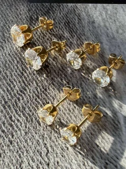 VIAMAJA Mix box med 6 øreringe - Riva 18k forgyldt Outlet